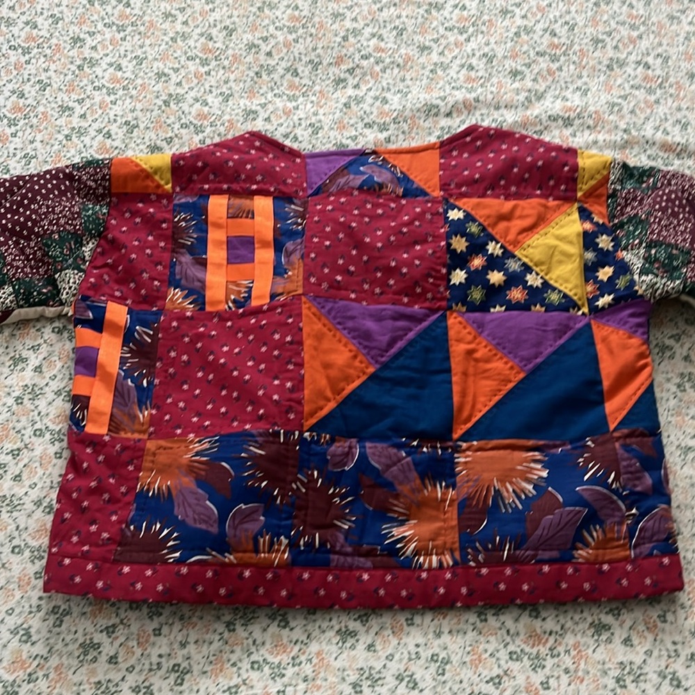 Handmade patchwork quilt top - Picture 3 of 7